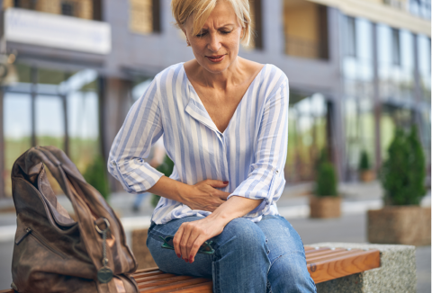 Woman with UTI