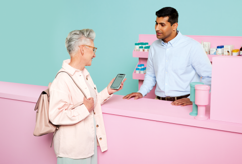 Woman visiting her pharmacist